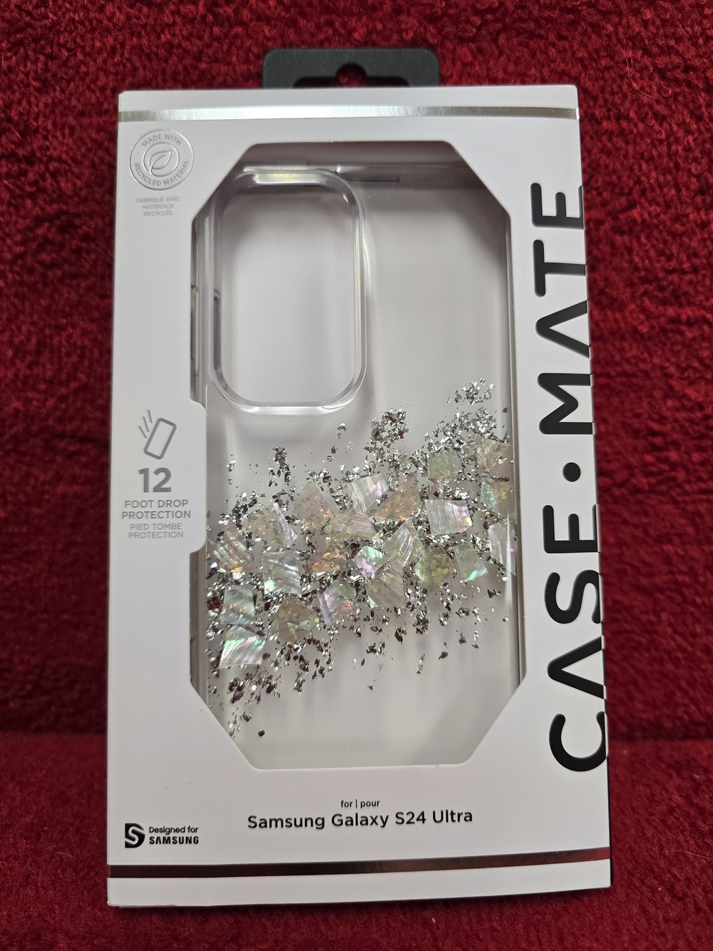 Case-Mate Clear Glitter Shell Case for Samsung Galaxy S24 Ultra - Iridescent